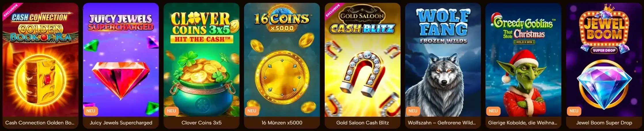 Slot e jackpot disponibili